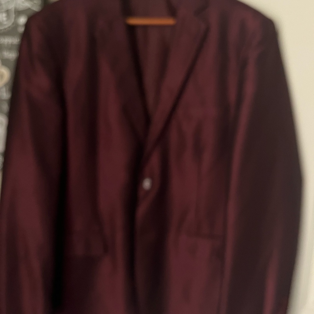 Men's Burgundy Blazer